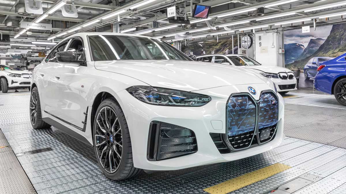 BMW i4 in production. Source: BMW