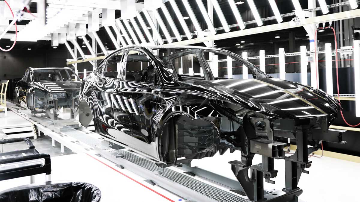 A Model Y in the making at Giga Texas. Source: Tesla