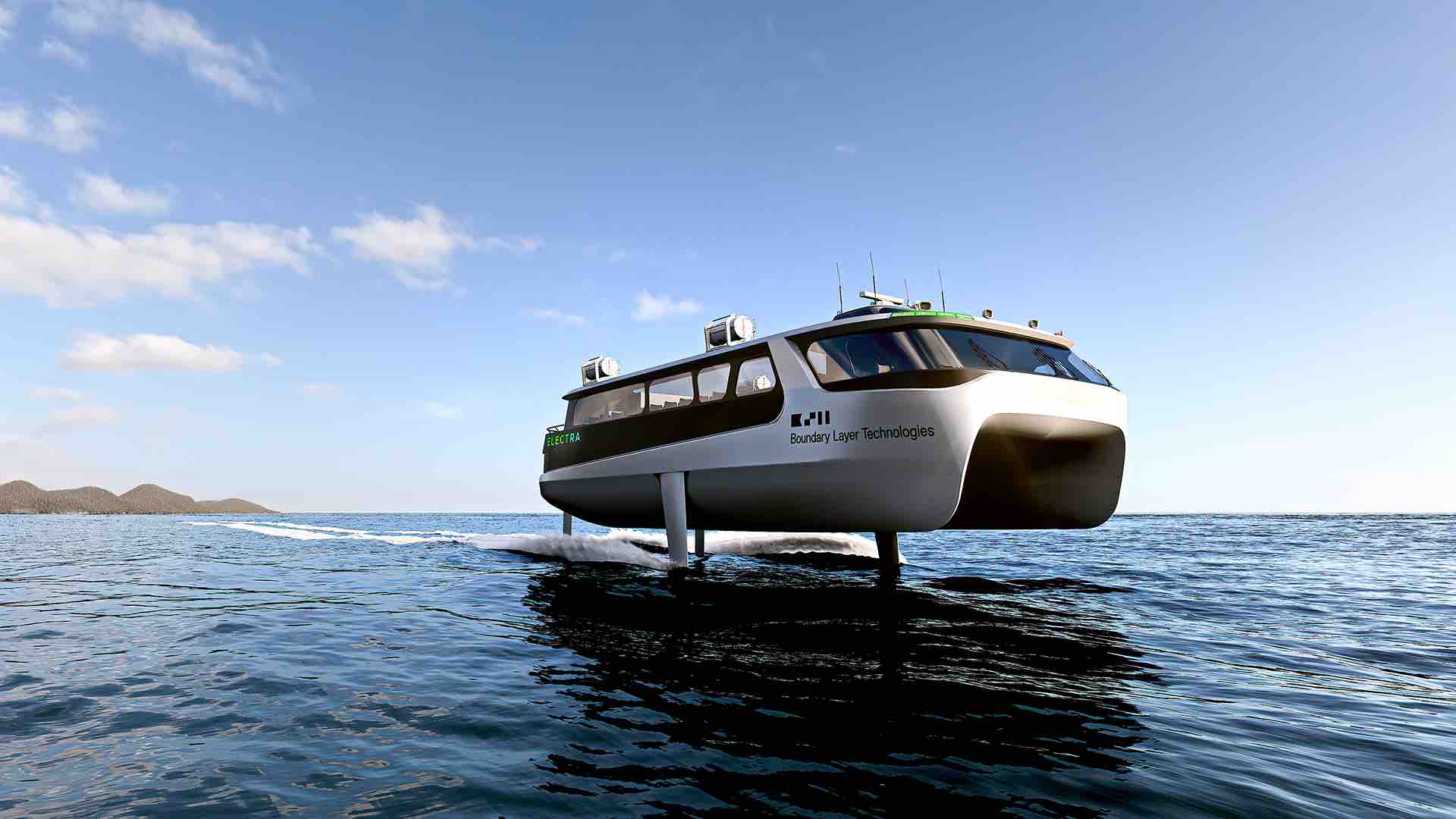 electric hydrofoil catamaran