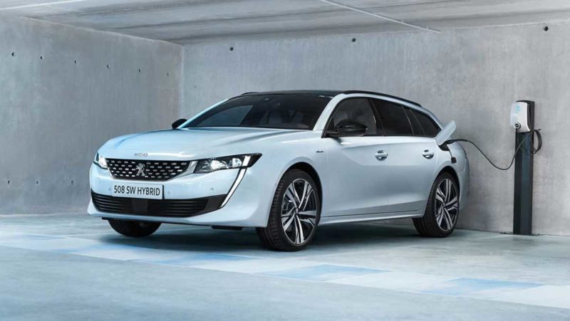 The Peugeot 508 PHEV wagon. Source: Peugeot