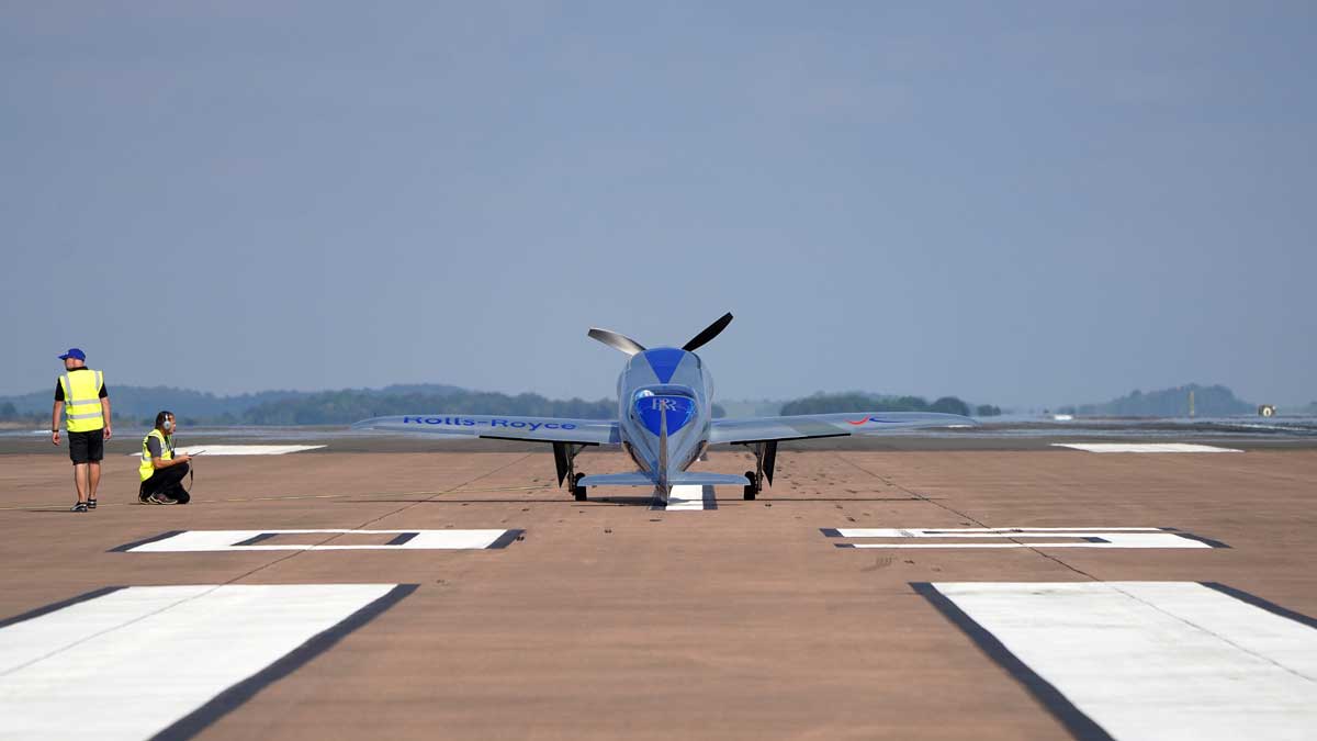 The first flight for Rolls-Royce all-electric plane ‘Spirit of Innovation’ flown at Boscombe Down on Wednesday 15th of September 2021.
