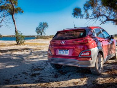 Kona Electric at Yennyenning lakes. Courtesy: Sam Blight