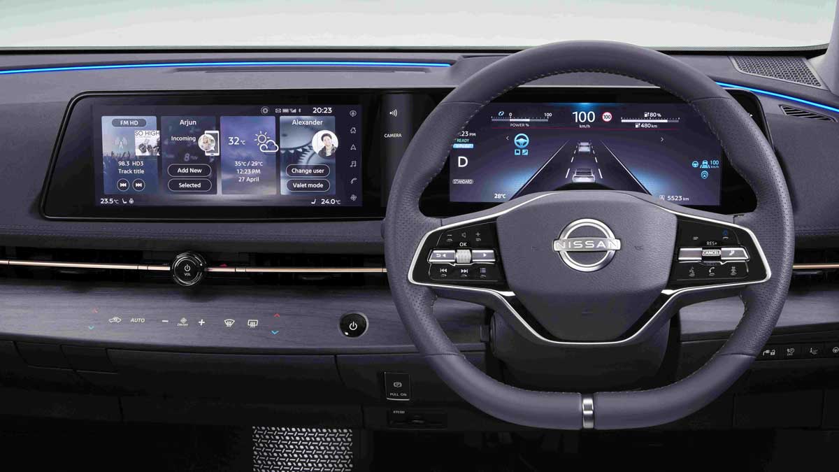 Ariya interior dash layout. Image: Nissan