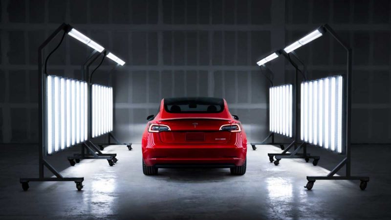 tesla paint shop