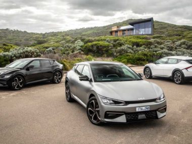 The EV6 is available in two trims and two drivetrains. Source: Kia