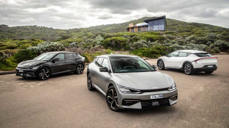 The EV6 is available in two trims and two drivetrains. Source: Kia