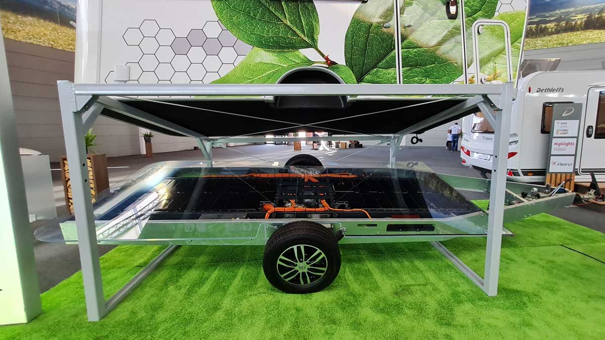 Electric caravan drivetrain developed with ZF.