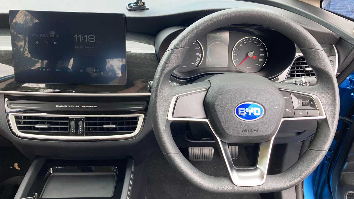 BYD e6 dash. Supplied