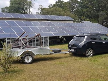 nissan leaf towing