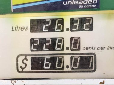Regional NSW petrol prices in January, 2022. Image: Bridie Schmidt