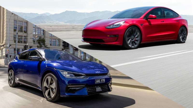 Kia EV6 versus Tesla Model 3