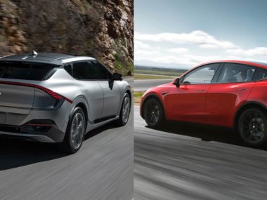 Kia EV6 and Tesla Model Y