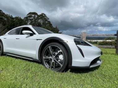 The Taycan Turbo Cross Turismo. Image: Bridie Schmidt