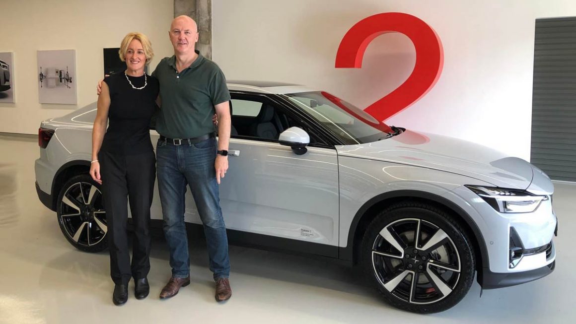 David Gillespie and Polestar Australia CEO Samantha Johnson