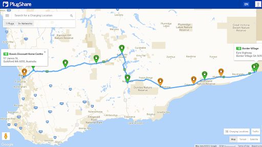 WA Border to Perth route. Supplied