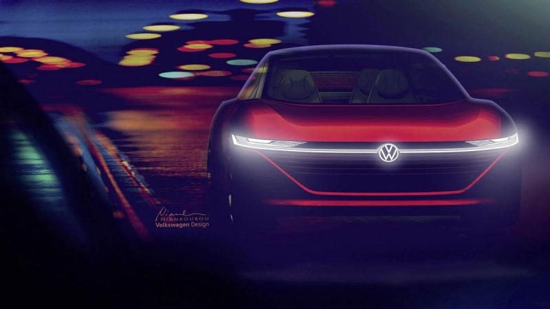 ID.Vizzion render by Light designer Koukou Nian, light designer for Volkswagen.