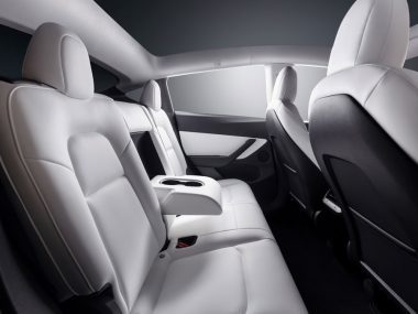 The Tesla Model Y back seat. Source: Tesla
