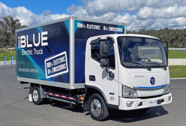 iBlue light duty electric truck. Supplied