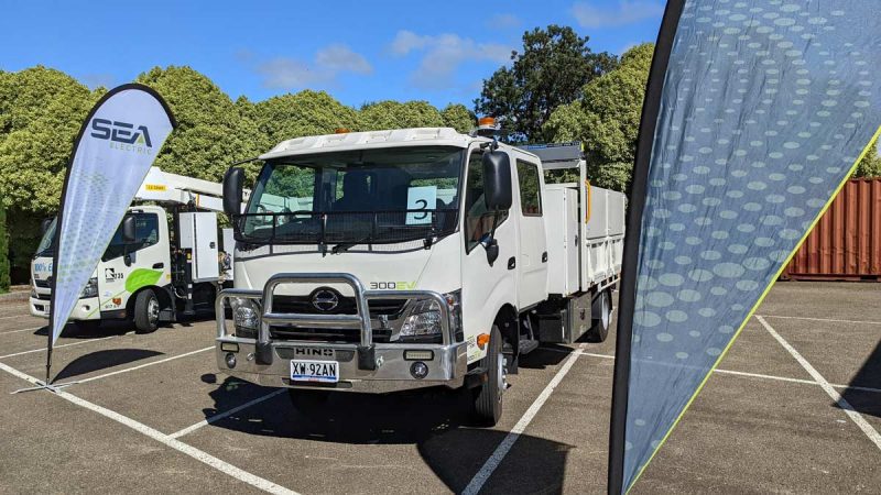 Sea Electric trucks. Image credit: Riz Akhtar