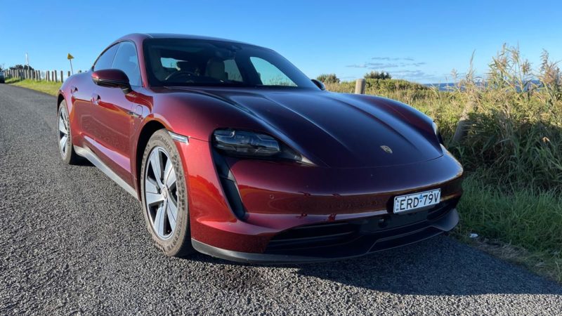 RWD Porsche Taycan. Image: Bridie Schmidt