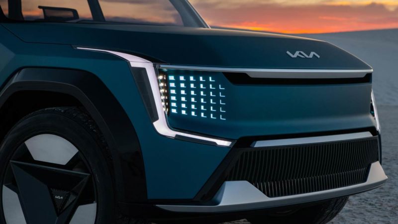 A Kia electric ute could potentially draw inspiration from the EV9 concept. Source: Kia