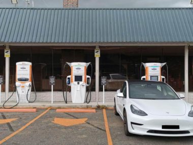 The Chargefox charger at Goulburn. Source: Plugshare