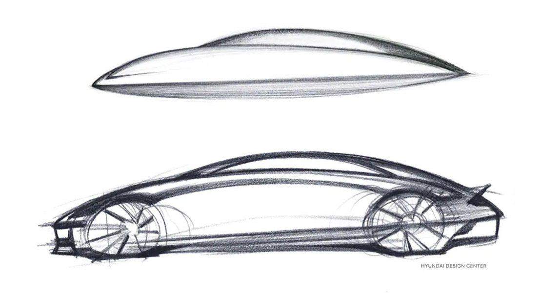 Ioniq 6 sketch. Source: Hyundai