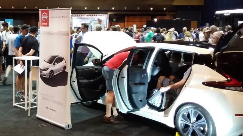 Brisbane EV Expo crowd. Image: B. Gaton