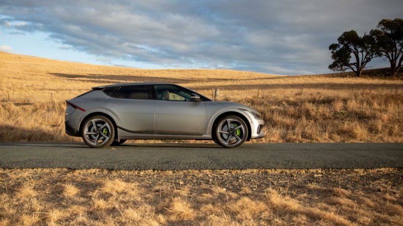 Kia EV6 GT being tuned outside Canberra. Source: Kia