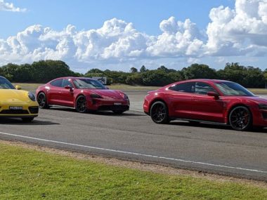 The Porsche Taycan GTS. Image: Riz Akhtar