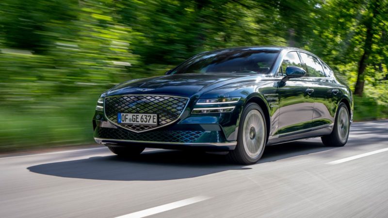 Electrified G80. Overseas image shown. Source: Genesis.