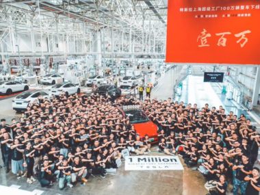 tesla shanghai milestone