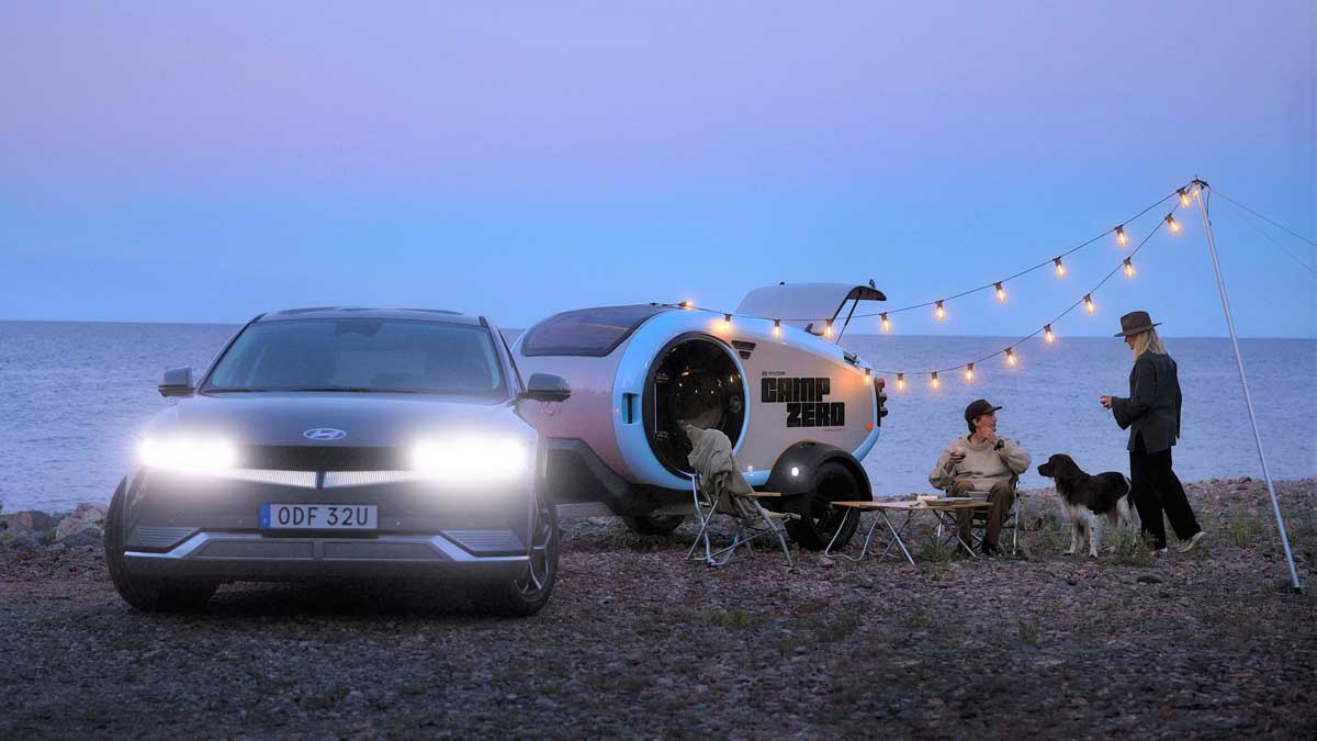 Ioniq 5 with Camp Zero camper. Source: Hyundai.