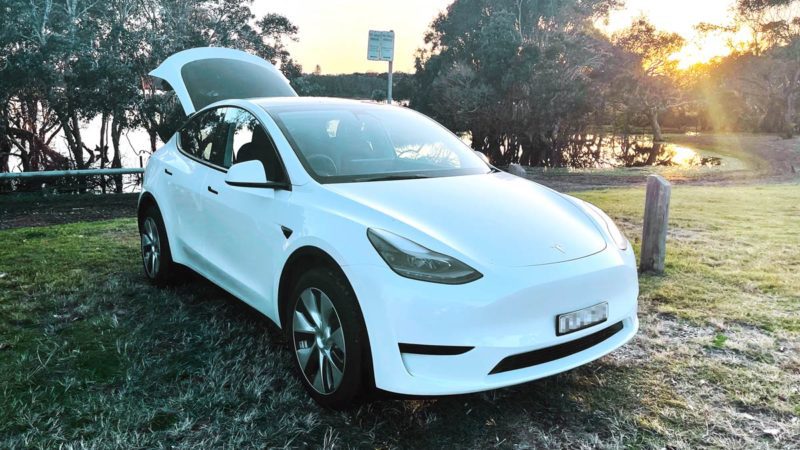 Tesla Model Y. Image: Bridie Schmidt