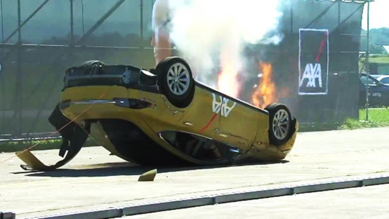 fake ev fire