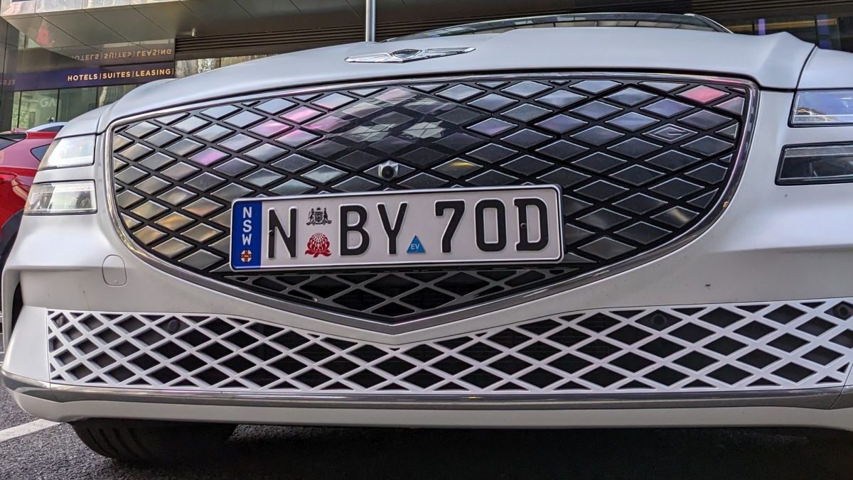 Genesis Electrified G80 Front Closeup