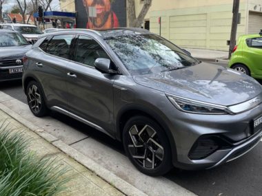 The BYD Atto 3 in Sydney.