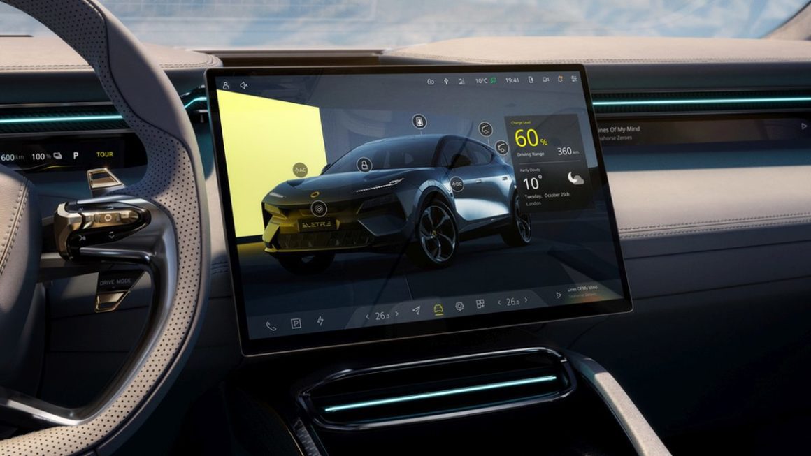 Lotus Eletre Infotainment Screen