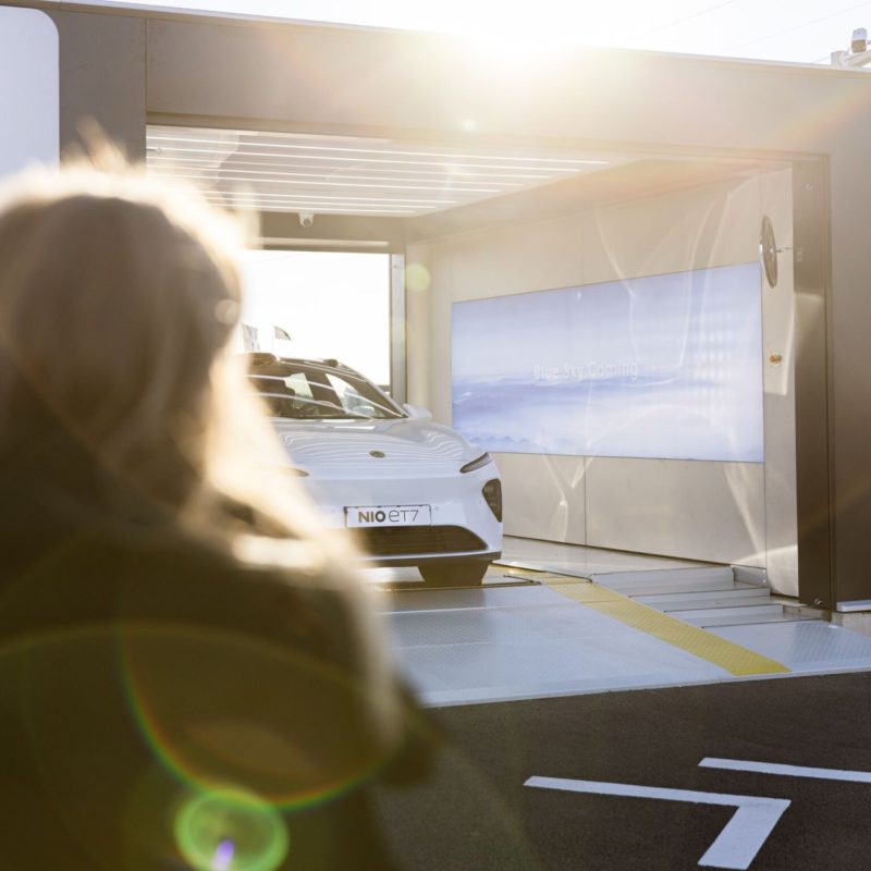 Nio Battery Swap Sweden ET7 Swap