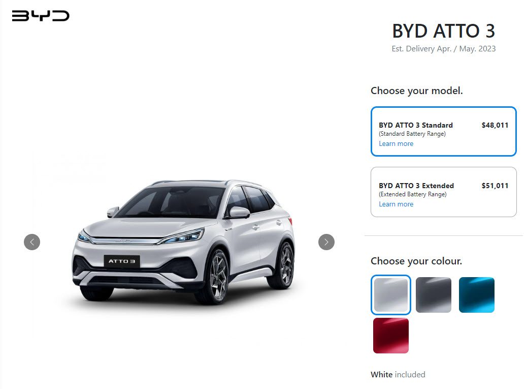 BYD Atto 3 Price Rise