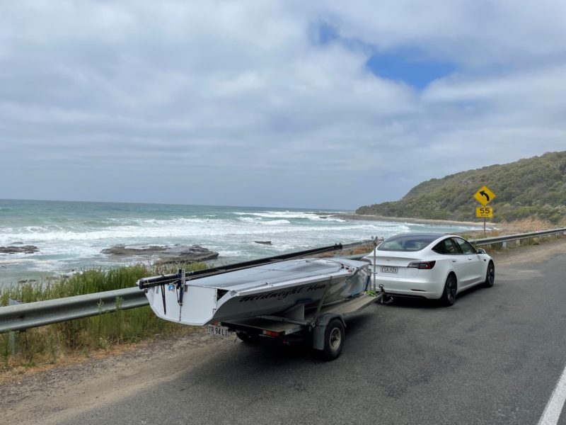 Tesla Towing Boat