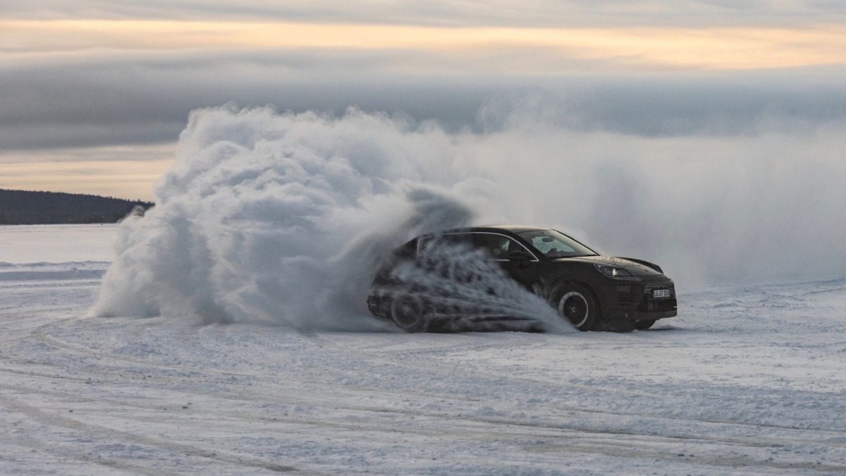 Porsche Macan Snow Testing