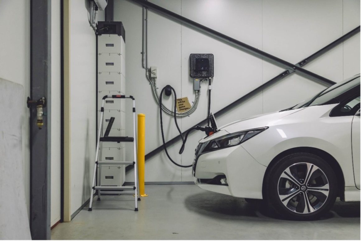 V2G connectivity for Ballycroft Winery using Nissan Leaf. image: