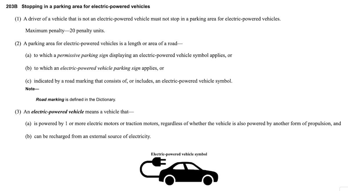 NSW electric vehicle ICEing law