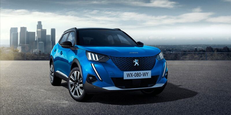Peugeot e-2008 Angle Parked