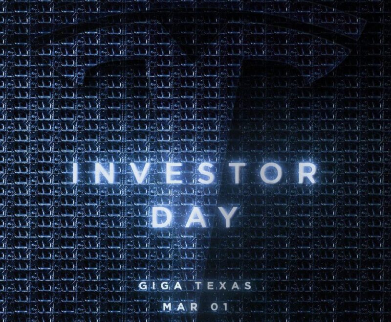 Tesla investor day tweet