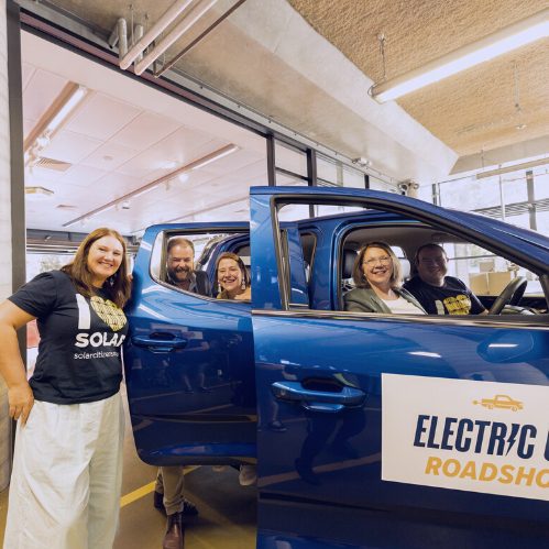 LDV eT60 ute at the launch of the tour