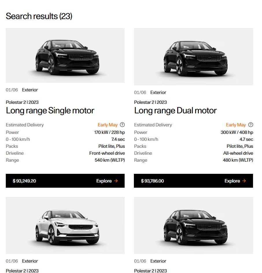 Polestar EV Inventory 23032023