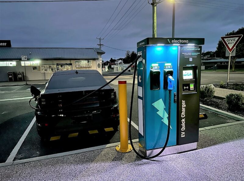 Tap and go charging station Tasmania