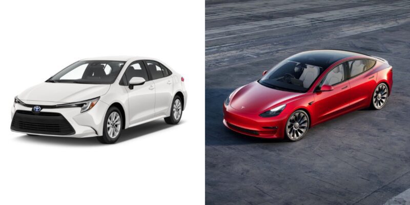 Tesla Model 3 total cost of ownership similar to Toyota Corolla over 5 ...